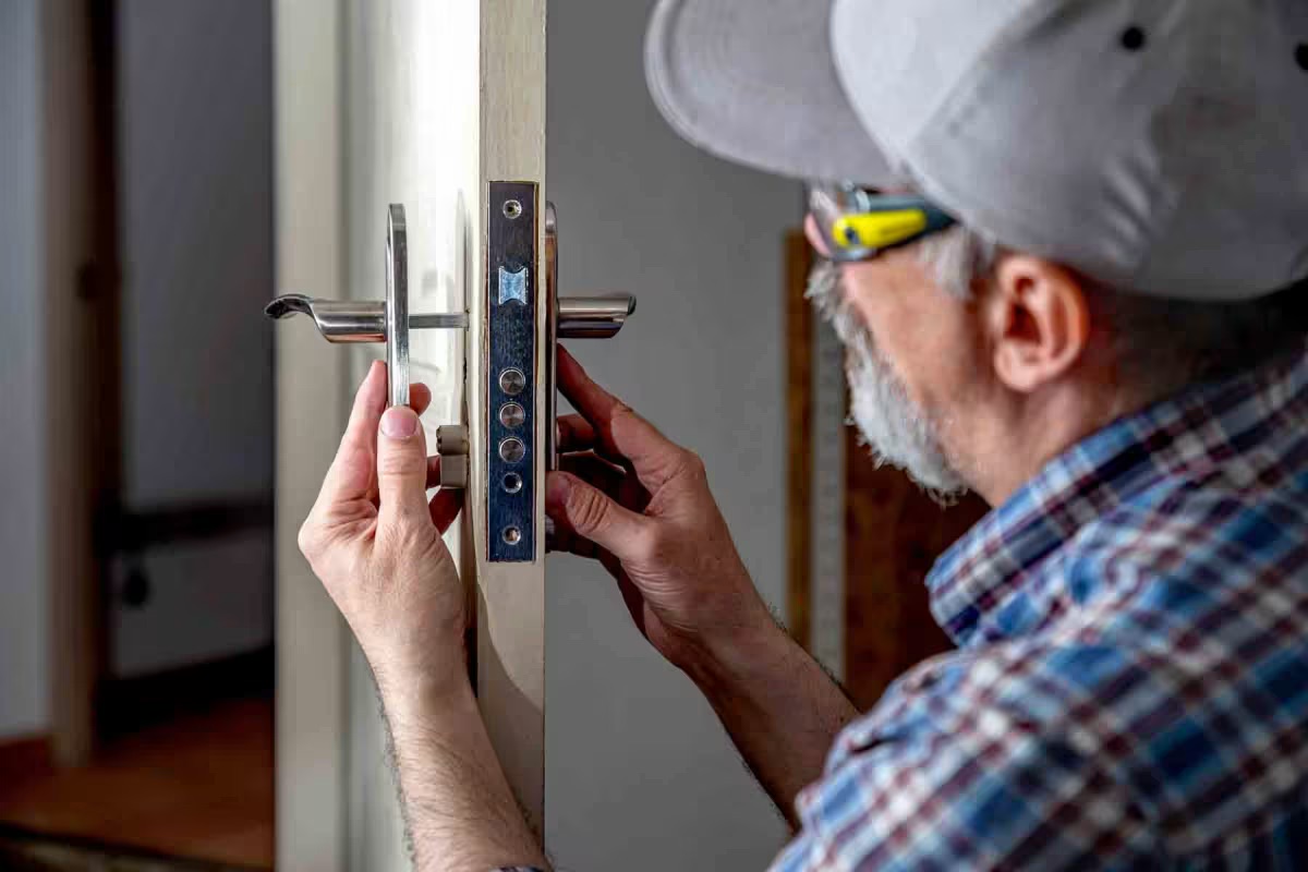 Locksmith professional using Breezeworks